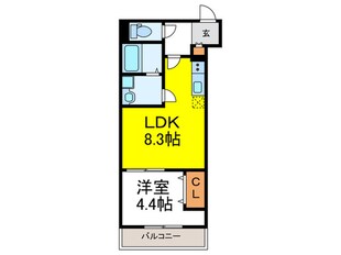 FOREST　FUKUSHIMAの物件間取画像